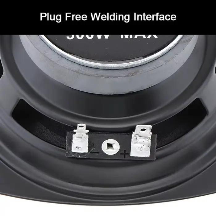 Haut-parleur Hifi 4 Pouces 300W Coaxial Universel Pour Voiture Expérience Sonore Enrichissante Musique Capturant Nuances Émotions Explosives Occasions Spéciales