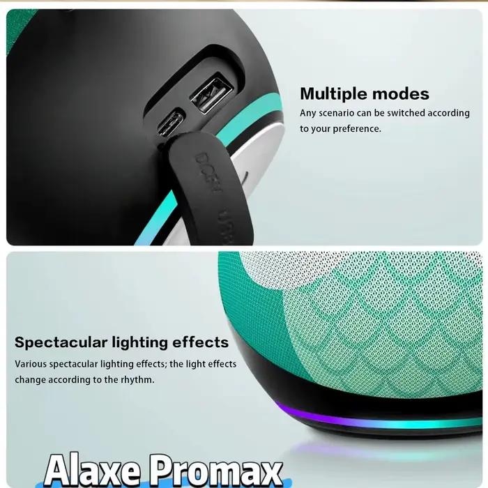 Alaxe Pro Max haut-parleur Bluetooth Echo Dot 5ème génération Bluetooth sans fil extérieure haut-parleur RGB moyen caisson de basses à domicile