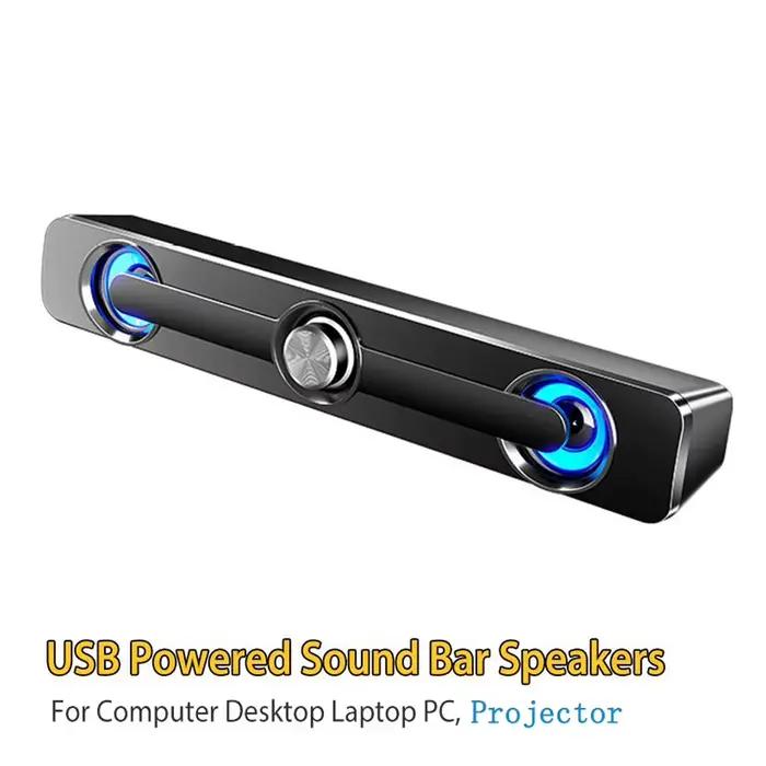 Salange PC barre de son Bluetooth USB haut-parleurs filaires