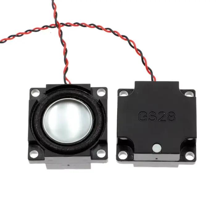 SOTAMIA 2 pièces Mini haut-parleur large bande 28x28mm 8 Ohm 2W