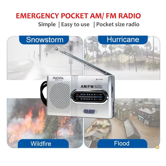 Radio portable à transistor AM FM avec haut-parleur