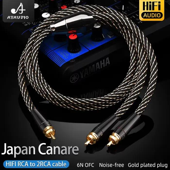 Câble audio Hi-Fi RCA vers 2RCA 6N ODavid