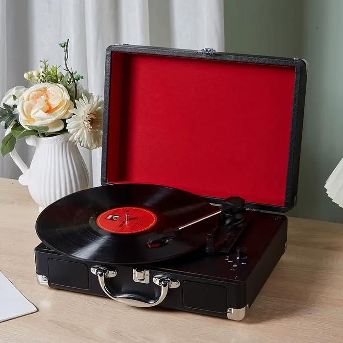 Lecteur de disque vinyle rétro