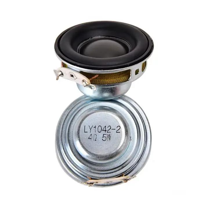 2 pièces/lot 40MM 4 Ohm 5W Audio haut-parleurs portables 1.5 pouces 16 cœurs petite gamme complète côté caoutchouc NdFeB étanche bricolage haut-parleur