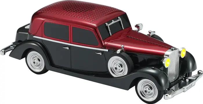 EONKO WS-1934 Guise berline Vintage voiture en forme de haut-parleur Bluetooth mains libres Selfie lumière LED TF USB FM AUX TWS Type C charge