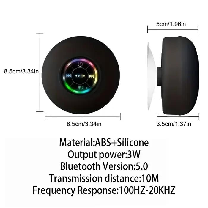 Mini haut-parleur Bluetooth sans fil portable Lampe LED IPX4 Étanche
