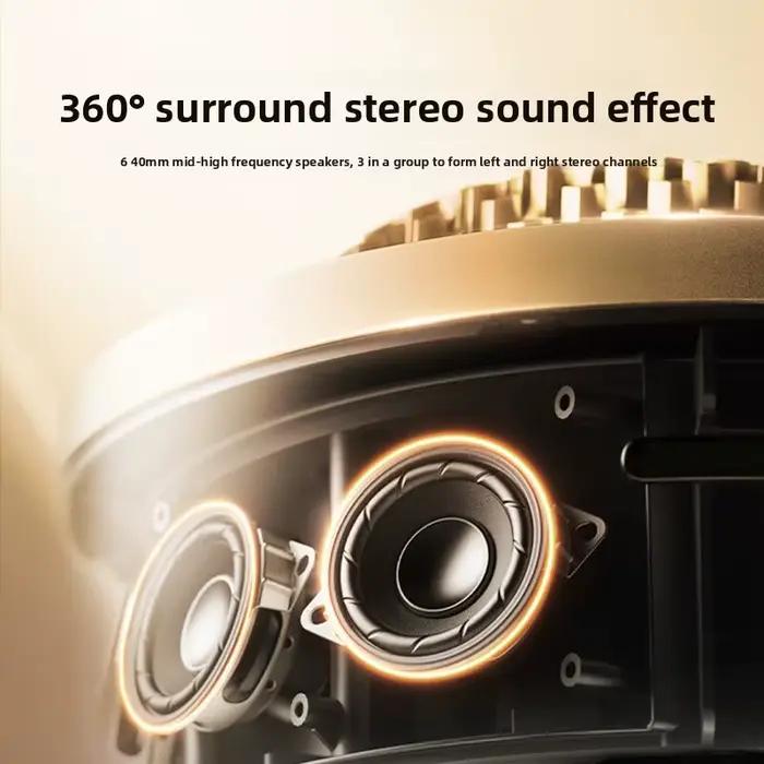 Haut-parleur Bluetooth avec basses HiFi et subwoofer, son portable