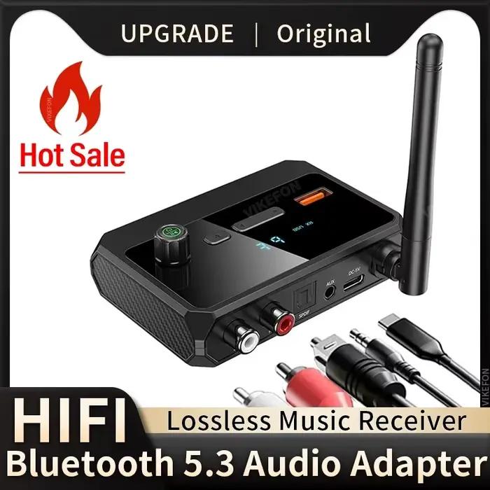 Adaptateur Bluetooth 5.3 pour Récepteurs Audio Sans Fil avec Interfaces 3.5mm USB Type-C pour Musique et Vidéo Occasions Spéciales