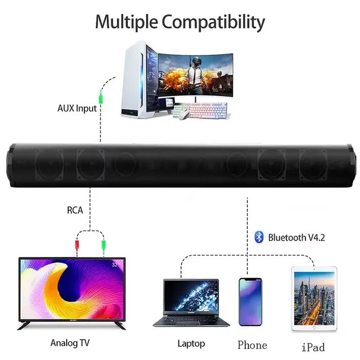 Barre de son Bluetooth sans fil super puissante