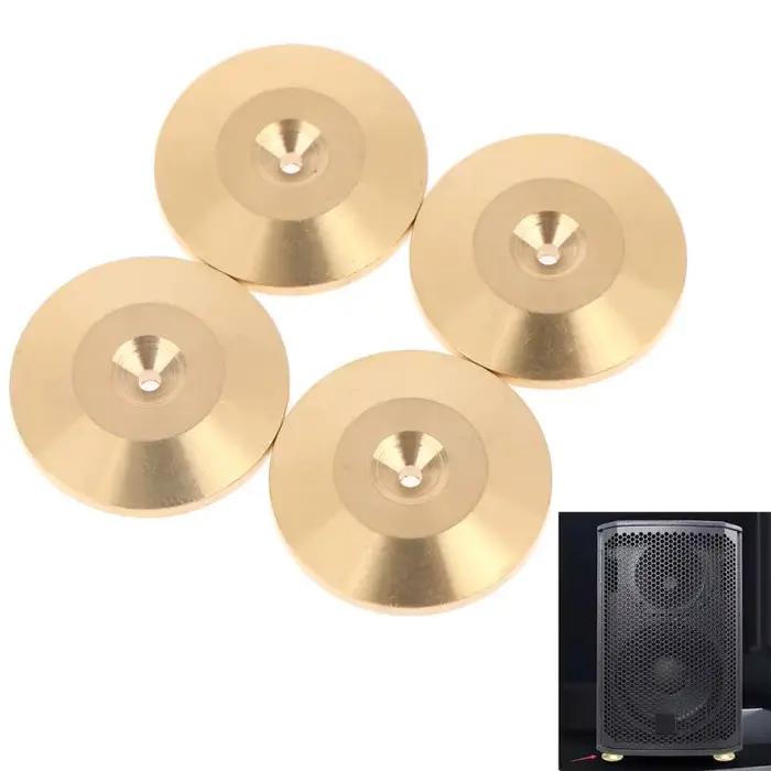 Pointes et patins d'isolation en cuivre pur pour enceintes Hi-Fi à base conique occasions spéciales audio maison