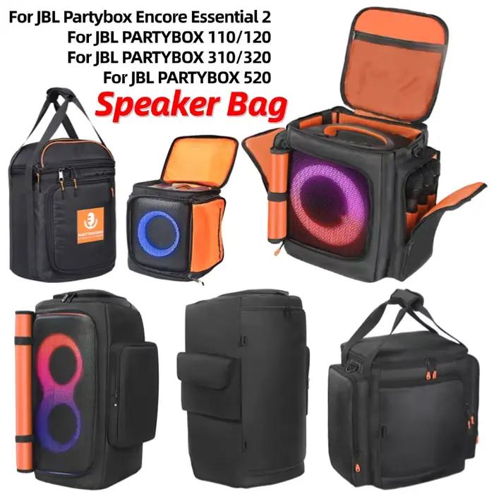 Etui de transport en cuir pour haut-parleur JBL PartyBox 110 120 310 320 520 sac de rangement housse de protection anti-poussière occassions spéciales cadeau audio élégant
