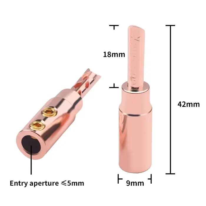 Câble de haut-parleur plaqué argent avec connecteur banane et Speakon pour système Hi-Fi occasionnelle amélioration audio