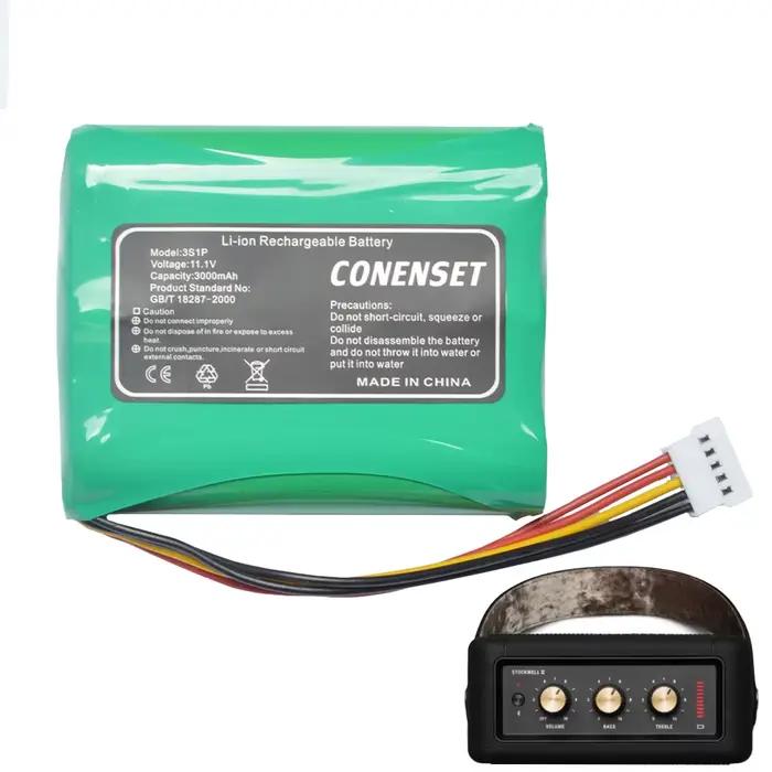 Batterie 11.1V 3000mAh C406A1 C406A7 pour haut-parleur sans fil Bluetooth Marshall Stockwell 2 II 2nd MIDDLETON noir 3INR19/66