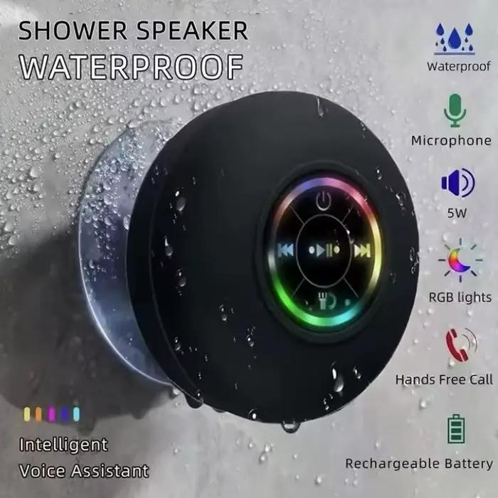Mini haut-parleur Bluetooth sans fil portable Lampe LED IPX4 Étanche