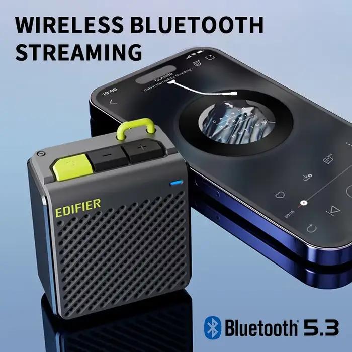Edifier MP85 Portable Bluetooth Haut-parleurs Camping Marche Haut Parleur Sans Fil Stéréo 70g Léger 8H Lecture Étanche
