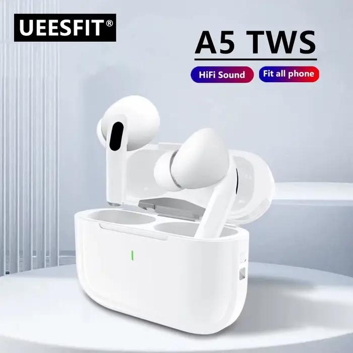 UEESFIT A5 – écouteurs sans fil Bluetooth TWS, casque de musique, casque de sport et de jeu, micro HD avec commande tactile, pour téléphone
