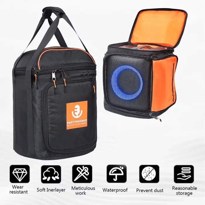 Etui de transport en cuir pour haut-parleur JBL PartyBox 110 120 310 320 520 sac de rangement housse de protection anti-poussière occassions spéciales cadeau audio élégant