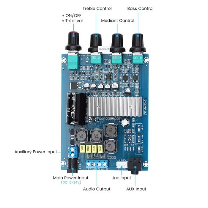 AIYIMA carte amplificateur de puissance Audio TPA3116 HiFi 50Wx2
