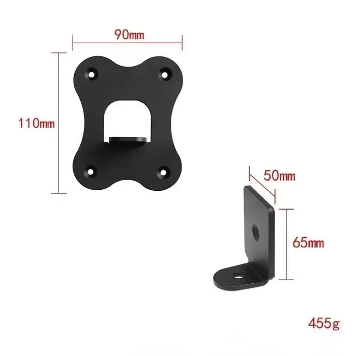 Support mural pour haut parleur SWA-9500S XZ en métal noir élégant pour installation pivotante occasionnelle festive