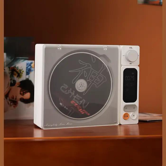 Lecteur CD Bluetooth 5.0 Haut-parleur Intégré Polyvalent Compatible CD MP3 WMA USB Radio FM pour Usage Domestique Occasions Spéciales