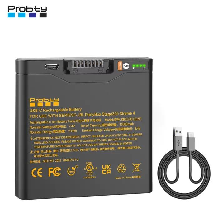 Batterie de rechange pour JBL PartyBox Stage 320 et Xtreme 4 facile à remplacer prolongeant la fête jusqu'à 36 heures pour événements sociaux