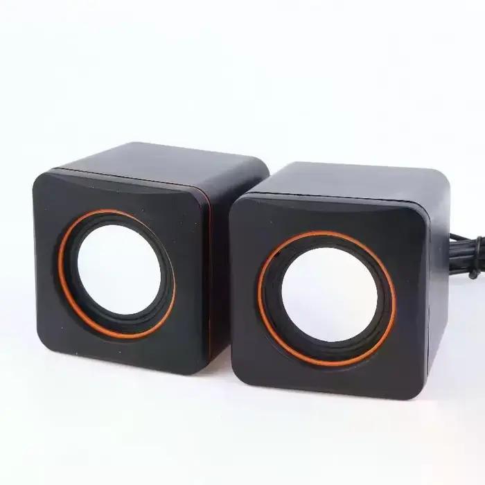 Haut-parleurs USB pour ordinateur avec microphone intégré - Système audio stéréo LED pour PC de bureau