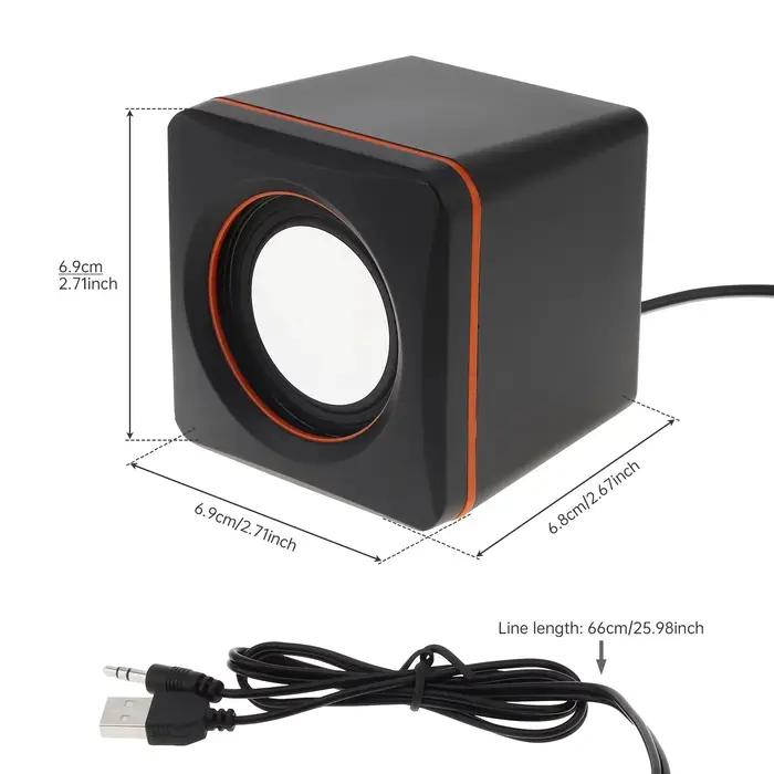 Petit haut-parleur d'ordinateur de bureau 2.0 pour ordinateur portable