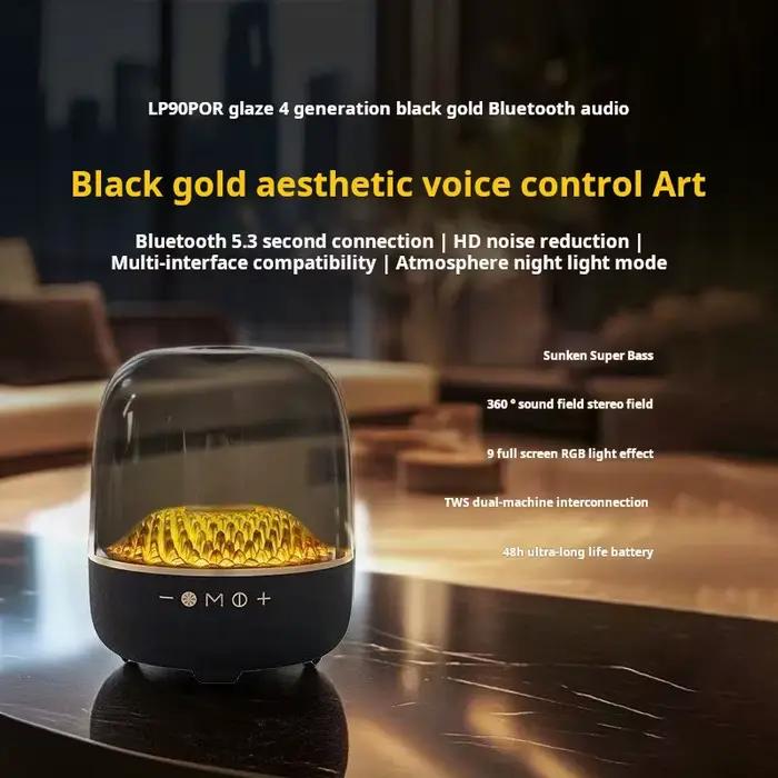 4ème 120W haute puissance basse boîte à musique 9D Surround son colonne plein écran Transparent Caixa De Som Bluetooth