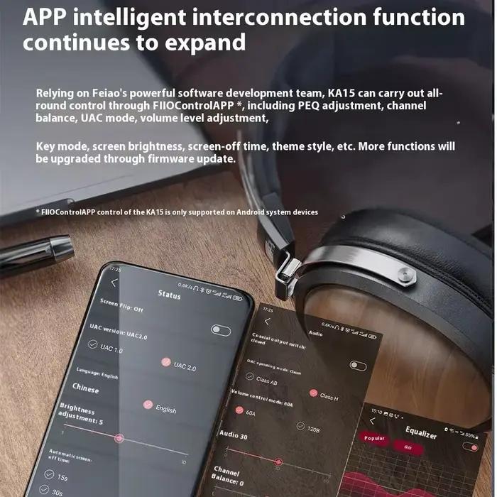Fiio KA15 amplificateur de casque Portable HIFI qualité sonore USB DAC