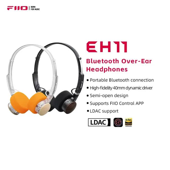 Casque Bluetooth FIIO EH11 supra-auriculaire haute résolution LDAC 30 heures batterie design rétro léger double appareil égaliseur application