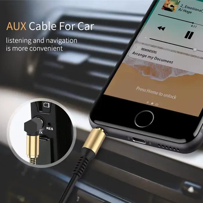 Câble Audio Jack 3.5mm Jack 3.5mm mâle à mâle câble Audio Aux pour Samsung voiture casque haut-parleur fil ligne Aux cordon haut-parleur