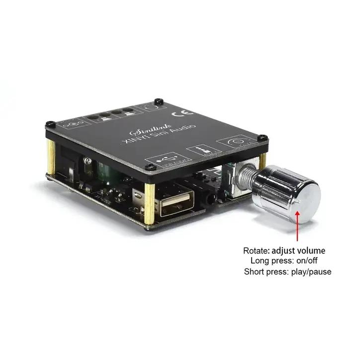 1 ensemble 50W 2.0 HIFI Vibration haut-parleur Portable stéréo Audio
