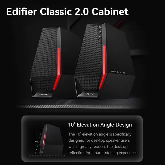 Edifier G1500 SE haut-parleurs d'ordinateur 2.0 bureau USB 3.5mm entrée AUX