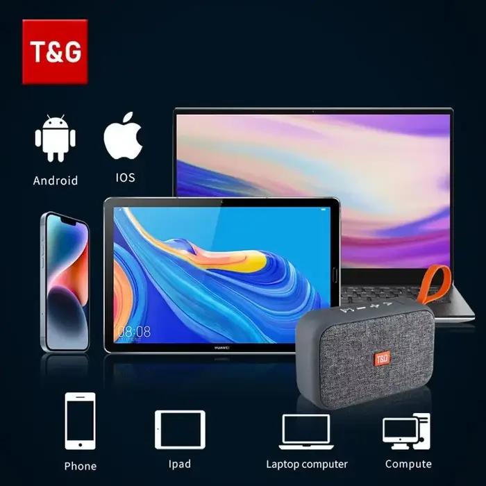 Haut-parleur Portable TG506 Musique Extérieure Intérieure Hifi Bluetooth 5.0 Radio FM Résistance à l'Eau Pour Fêtes Randonnées Usage Maison