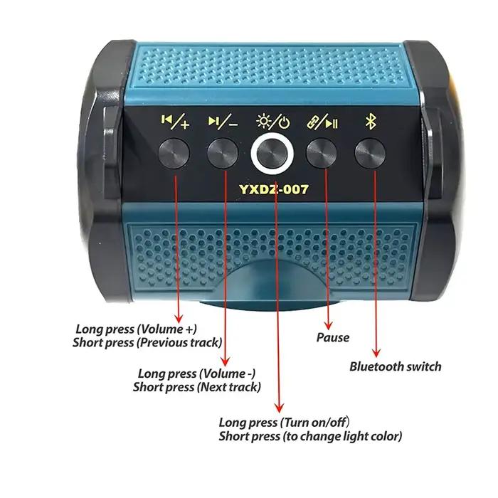 Haut-parleur Bluetooth portable avec subwoofer