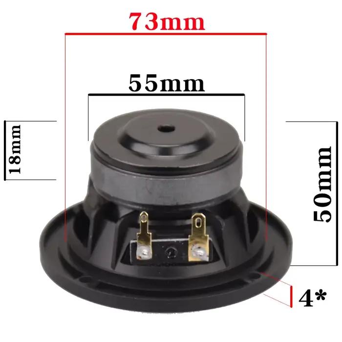 Haut-parleur haute-fidélité HIFIDIY LIVE fibre-carbone-titane 3,7 pouces 30W pour musique claire et puissante occasions familiales et professionnelles