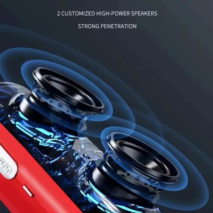 Haut-parleur Bluetooth portable MouZYuan étanche IPX7 pour musique haute résolution et radio FM, usage extérieur et maison, compatible TF card, AUX, USB, Bluetooth