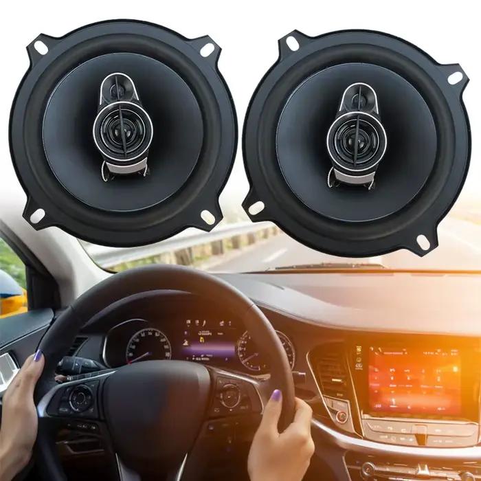 1 paire de haut-parleurs coaxiaux haute fidélité pour voiture, 5 pouces, 320W, 3 voies, pour porte de véhicule, Audio, musique, caisson de basses stéréo, haut-parleur automobile