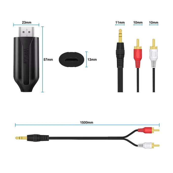 Adaptateur audio HDMI ARC 192 kHz vers 3
