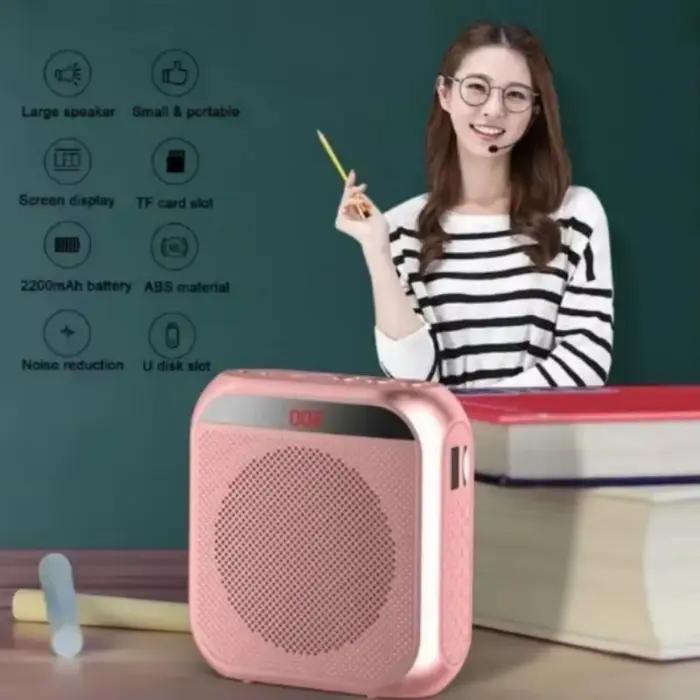 XIKCU amplificateur vocal Portable mégaphone Mini haut-parleur Audio avec Microphone
