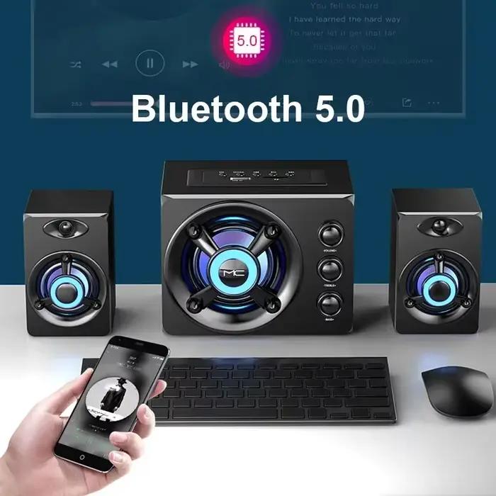 Haut-parleur Bluetooth actif USB stéréo Hifi 3D