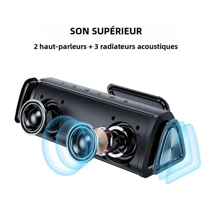 Mifa A10+ Haut-parleur Bluetooth portable 360 ° Son stéréo 20W IPX7 étanche sans fil