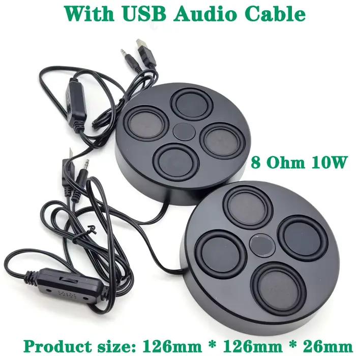 Pâte moniteur son externe bureau ordinateur son Surround 8 Ohm 10W USB câble audio haut-parleur ensemble Kit bricolage