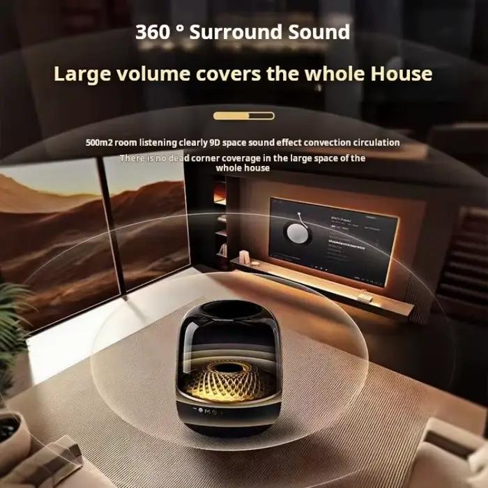 4ème 120W haute puissance basse boîte à musique 9D Surround son colonne plein écran Transparent Caixa De Som Bluetooth