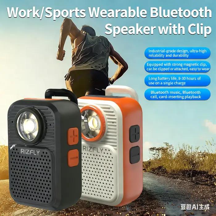 Mini haut-parleur Bluetooth portable avec lumière LED