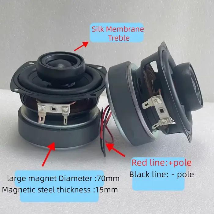 GHXAMP pour JBL Harman International 3 pouces 78MM niveau de fièvre Coaxial haut-parleur HIFI voiture maison 4ohm 40W