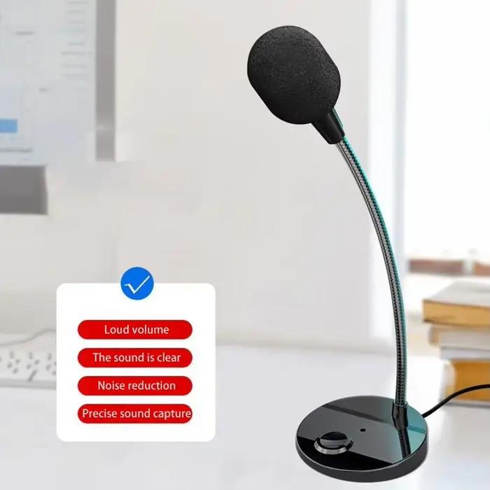 USB/3.5mm Jack Microphone haut-parleurs vocal prise 3.5mm filaire Microphones de bureau pour PC ordinateur portable