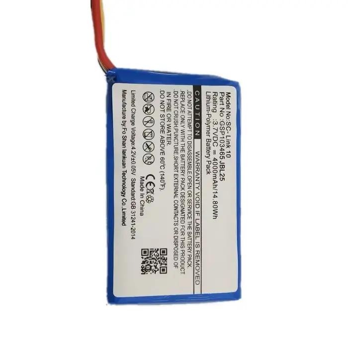 Batterie d'enceinte 100% originale GSP103465 4000mAh pour JBL Link 10 Link10