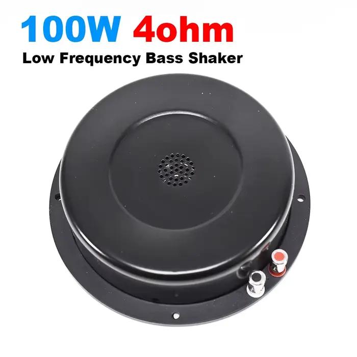 Transducteur Tactile 100W pour Expérience Sonore Immersive Haut-parleur à Vibrations 6 Pouces Basses Fréquences Siège de Voiture Coussins Cinéma Occasions Spéciales