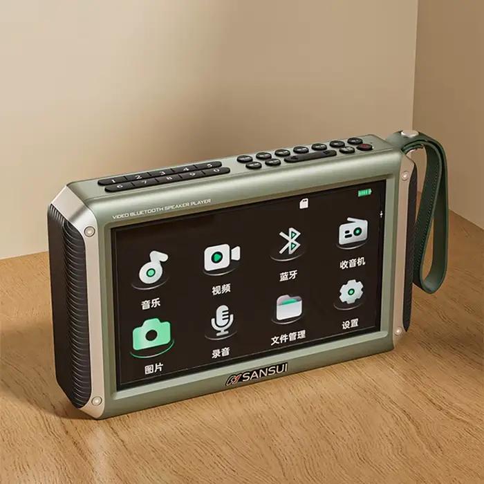 Enceinte Bluetooth sans fil F53 avec écran LED de 4